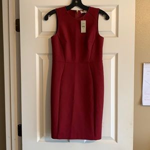 ⭐️ NEW WITH TAGS LOFT BURGUNDY DRESS 00P